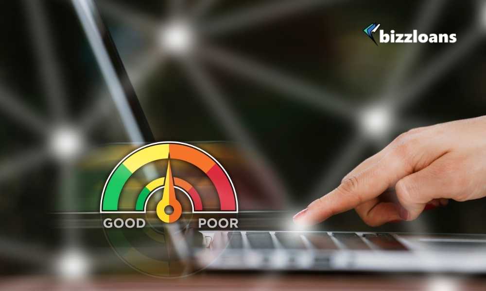 credit score concept on laptop