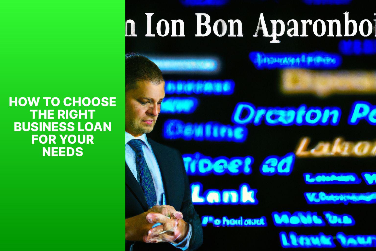 How to Choose the Right Business Loan for Your Needs - Choosing Wisely: Comparing Different Business Loans 