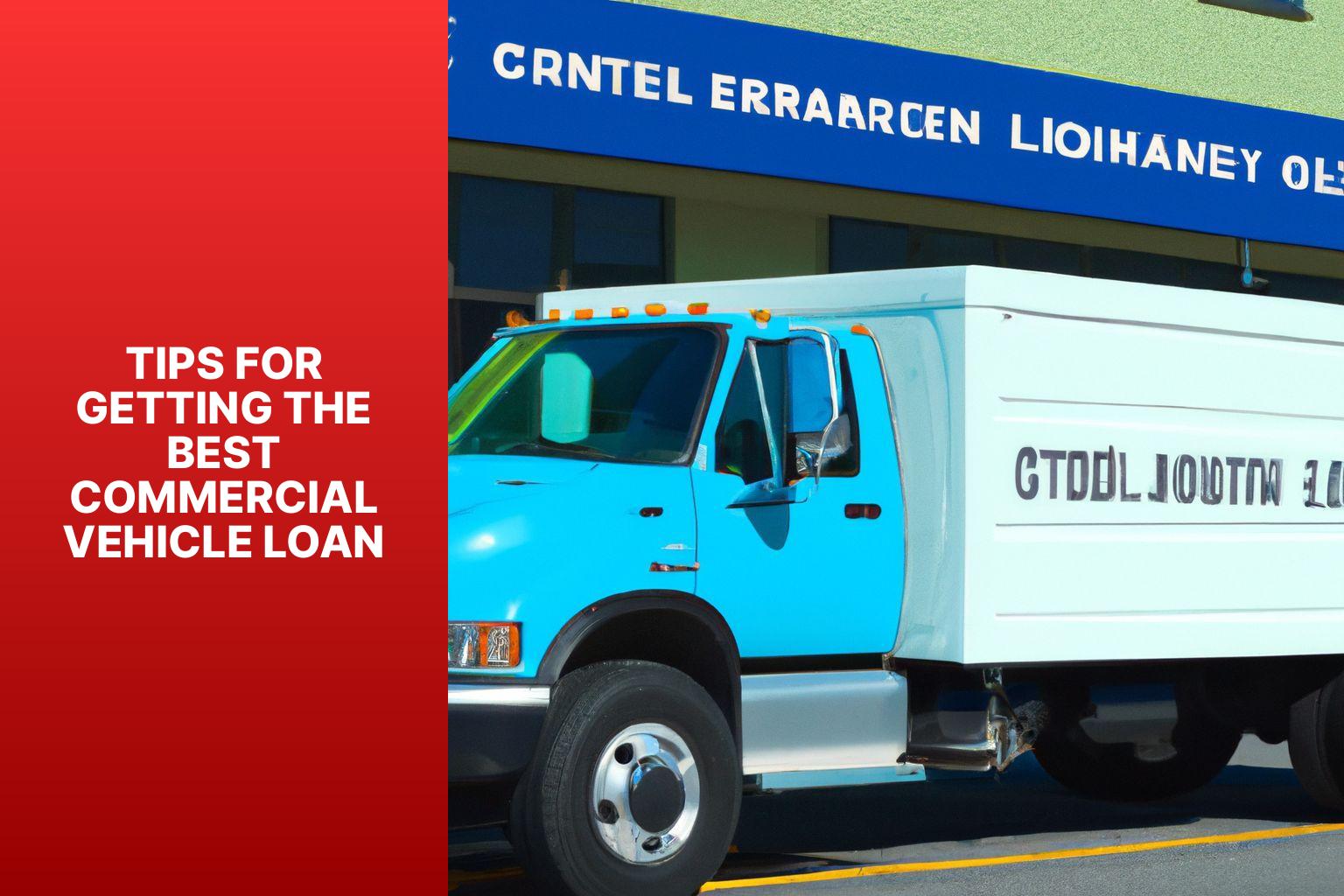 Tips for Getting the Best Commercial Vehicle Loan - Commercial Vehicle Loans Decoded: Using a Loan Calculator 