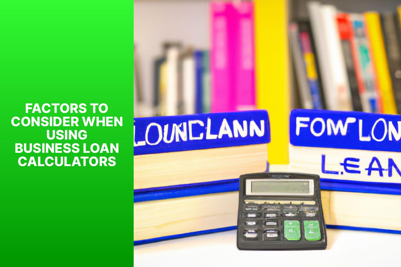 Factors to Consider When Using Business Loan Calculators - Down Under Borrowing: Using Business Loans Calculators in UK 
