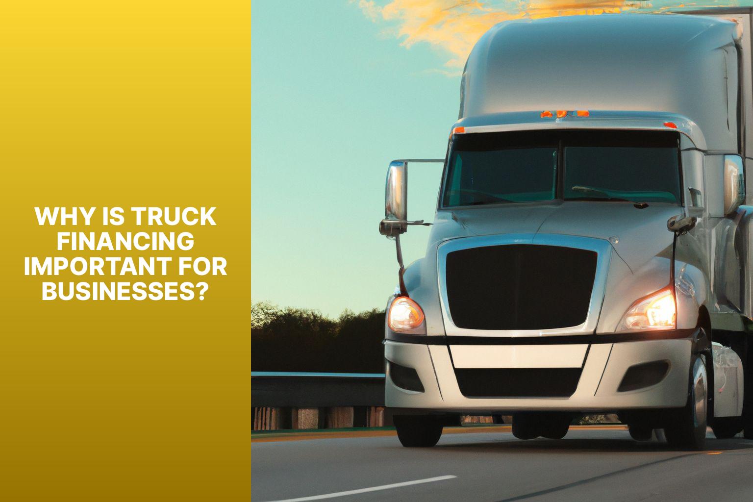 Why is Truck Financing Important for Businesses? - On the Move: Understanding Business Truck Finance 