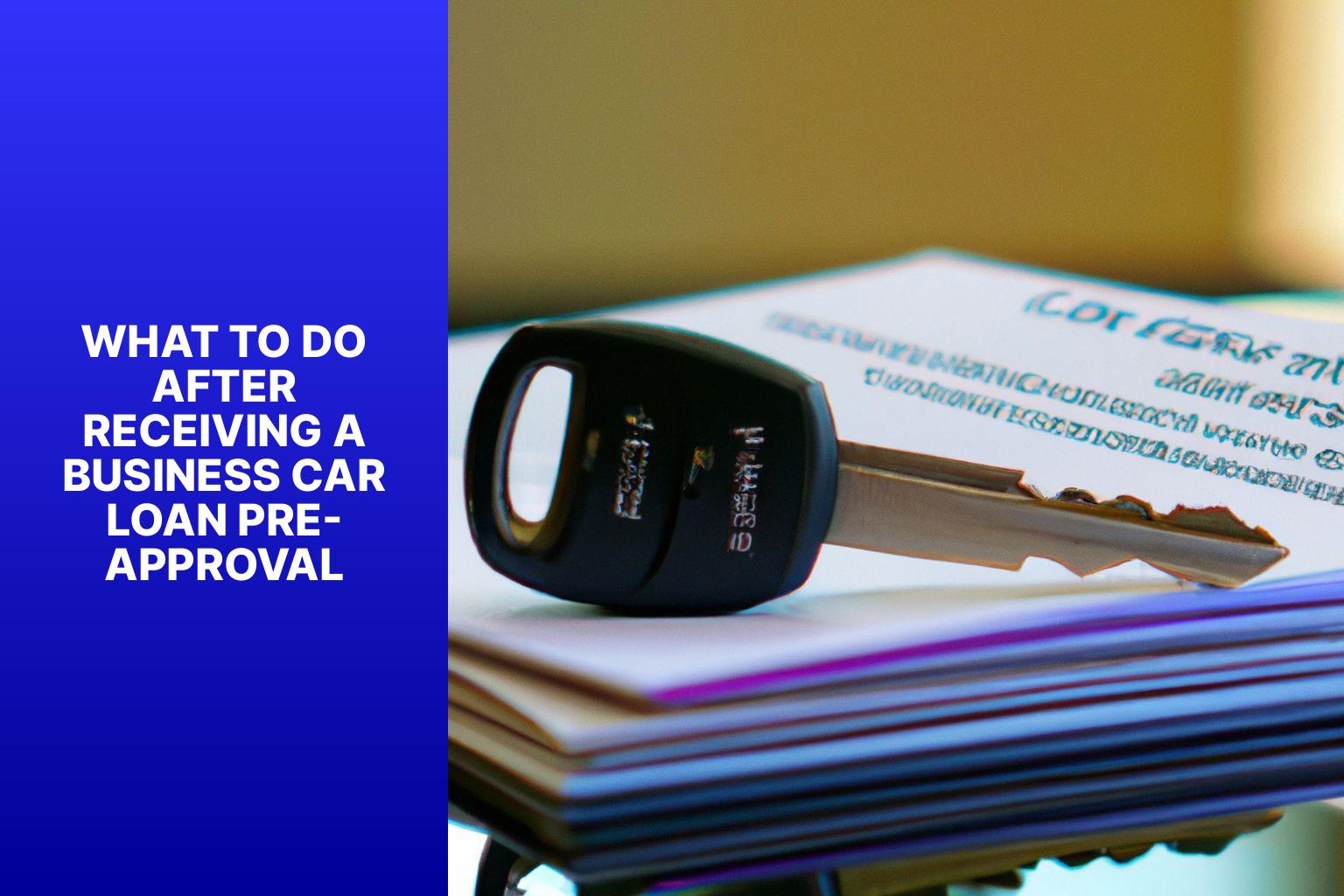 What to Do after Receiving a Business Car Loan Pre-Approval - Prepping for Purchase: Understanding Business Car Loan Pre-Approval 