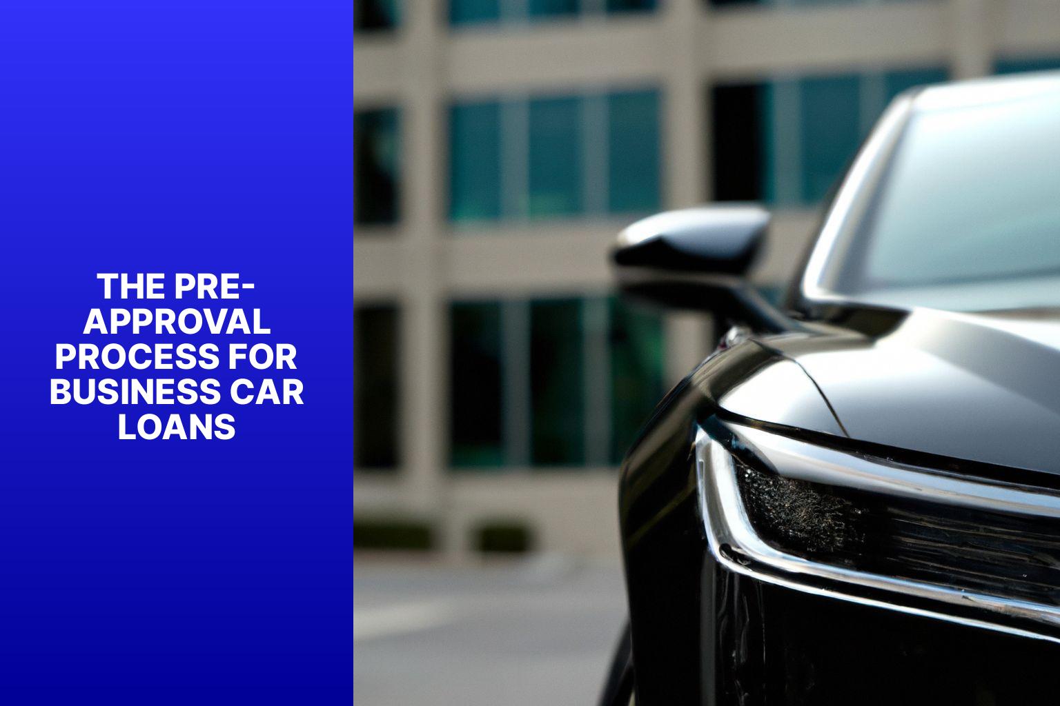 The Pre-Approval Process for Business Car Loans - Prepping for Purchase: Understanding Business Car Loan Pre-Approval 