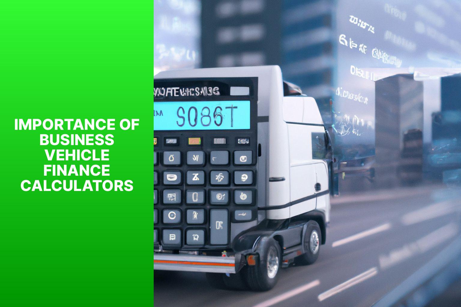 Importance of Business Vehicle Finance Calculators - Truck Finance Demystified: A Look at Business Vehicle Finance Calculators 