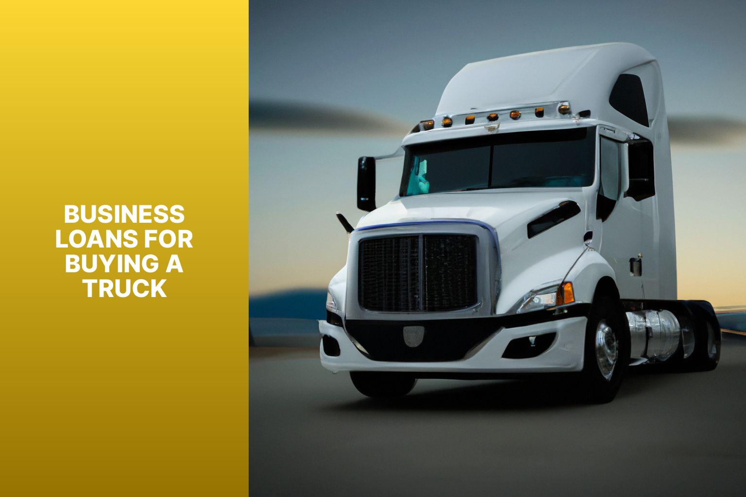Business Loans for Buying a Truck - Trucks and Capital: Can You Buy a Truck with a Business Loan? 