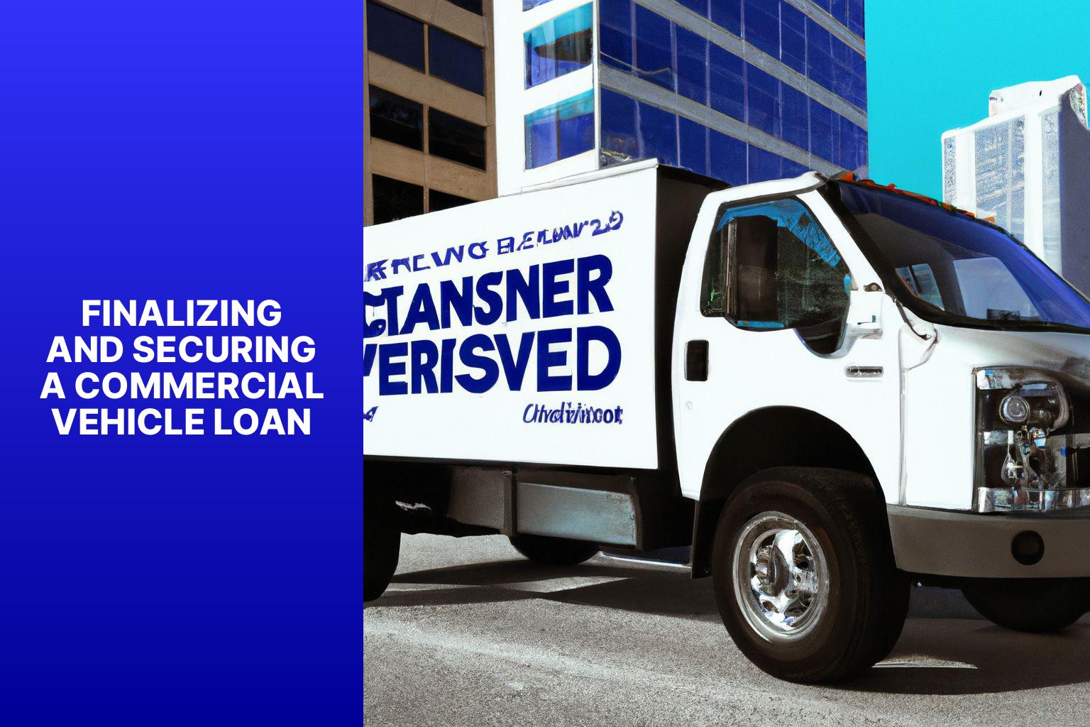 Finalizing and Securing a Commercial Vehicle Loan - Who